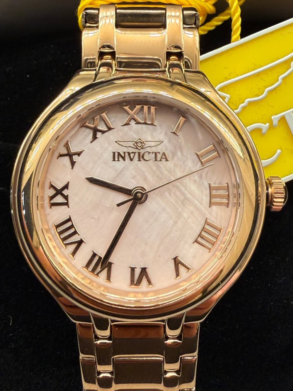 $199 Invicta Wildflower Perlyne Womens Rose Gold Mother of Pearl Dial 32mm Watch